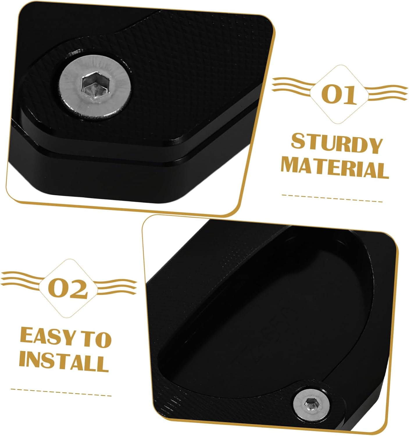 Motorcycle Kickstand Pad Kickstand Pads for Motorcycles Sturdy Support Plate for