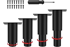 3.15"- 4.72" Adjustable Furniture Legs: The Perfect Solution for Customizing Your Furniture