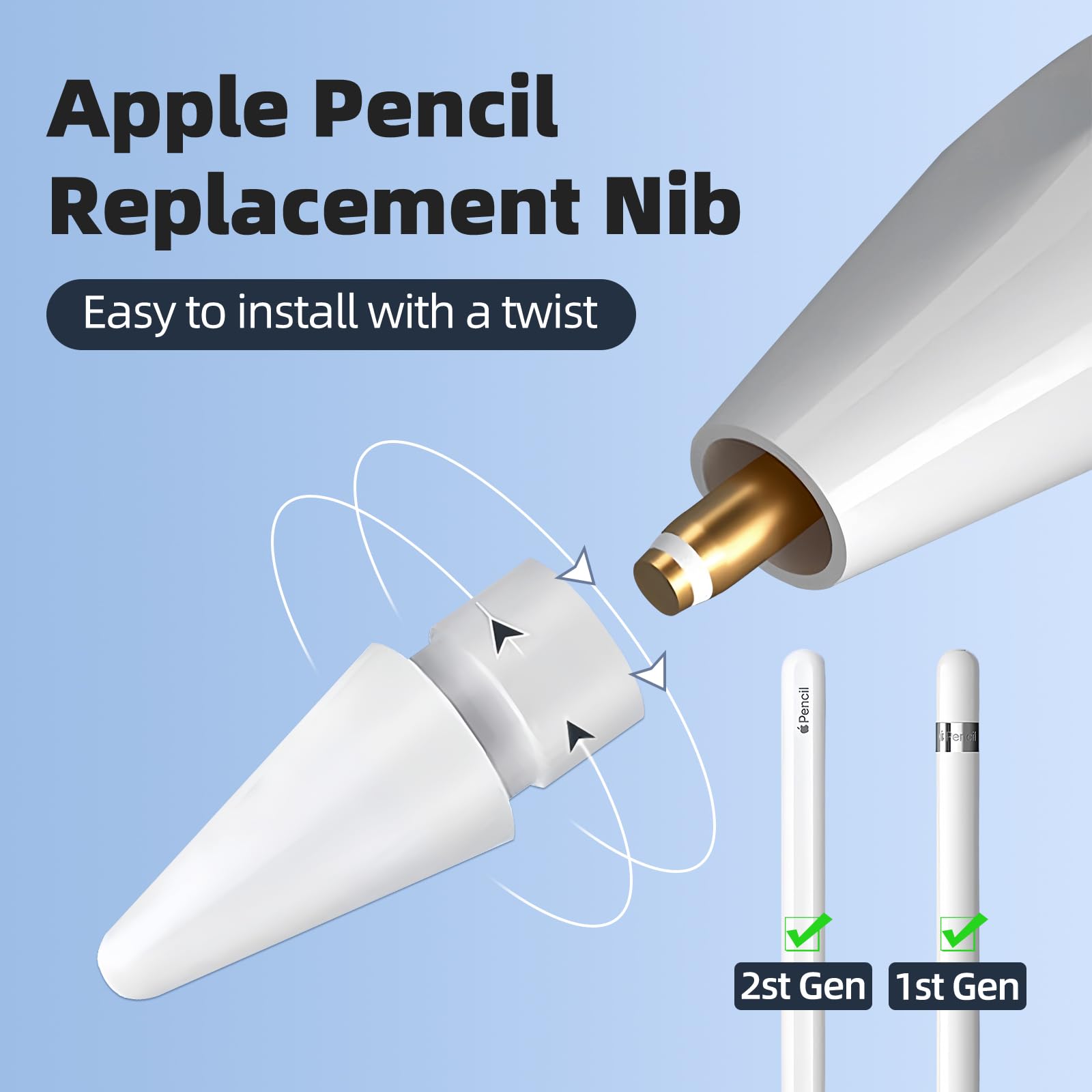 Amazon.co.jp: Apple Pencil第2世代/第1世代、iPad Pencil2/1Gen用鉛筆