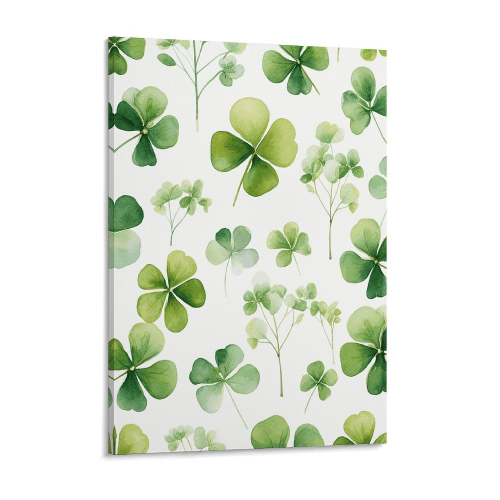 NTVOWPZO Clover Canvas Wall Art for Bedroom 18x24inch Canvas Prints Artwork for Walls Modern Picture Artwork Painting for Living Room Aesthetic Wall Paintings for Bathroom Kitchen Office Decor