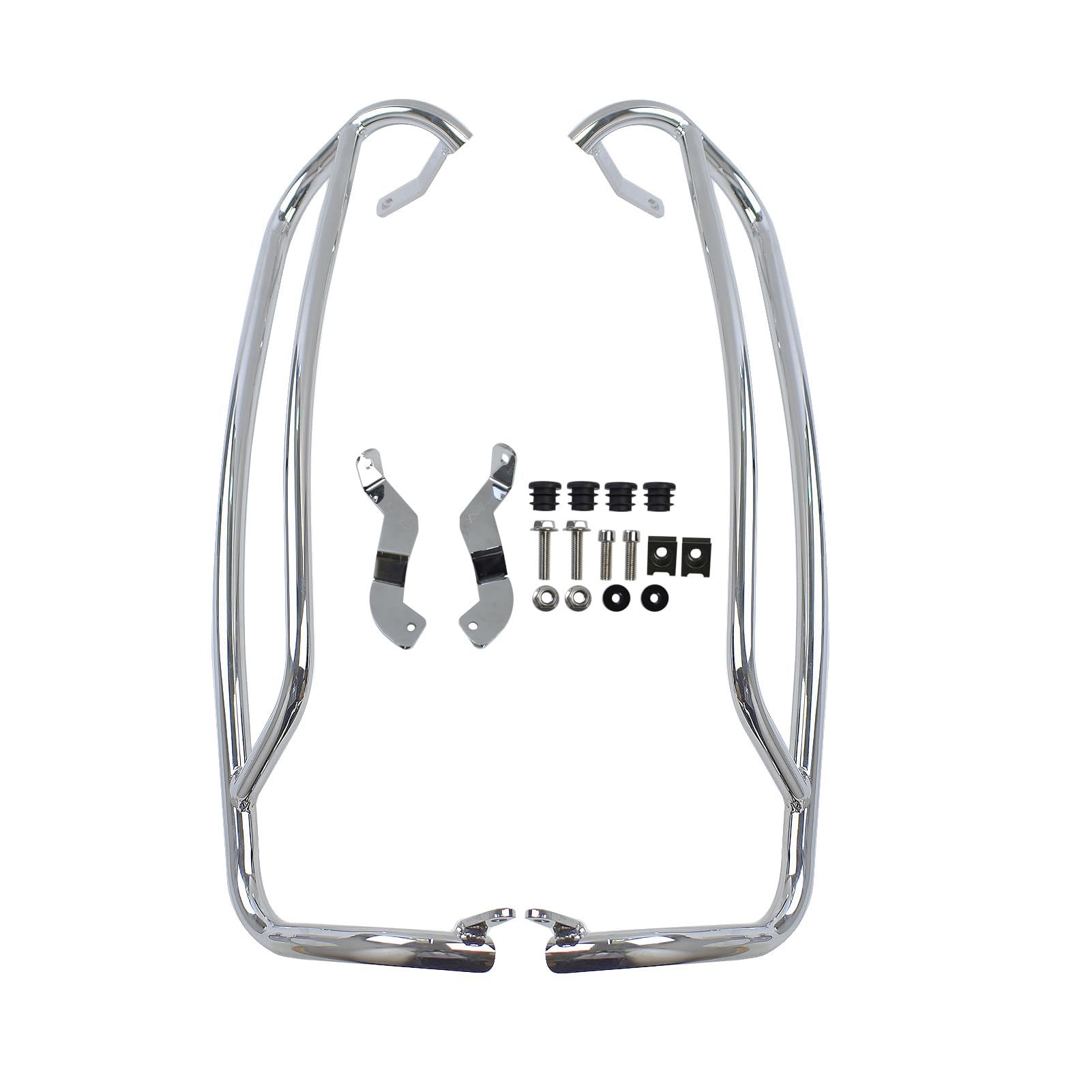 Protection de Moteur de Moto - Cadre de Barre de Protection Contre Les Chutes - Compatible with GTS 125 GTS 300 GTV 300 Accessoires 2007-2023 GTS 125 GTS 300 GTV 300 (Argent)