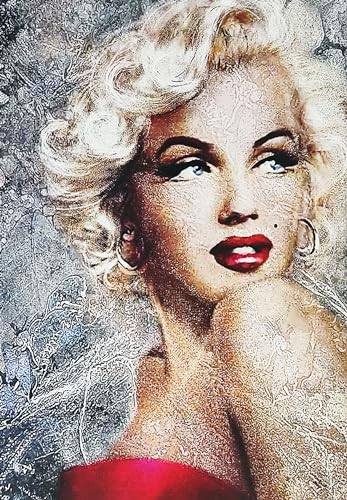 KUSTOM ART Marilyn Monroe Poster mural décoratif Pop Art Street Art Impression artistique sur papier couché 42 x 30 cm sans cadre