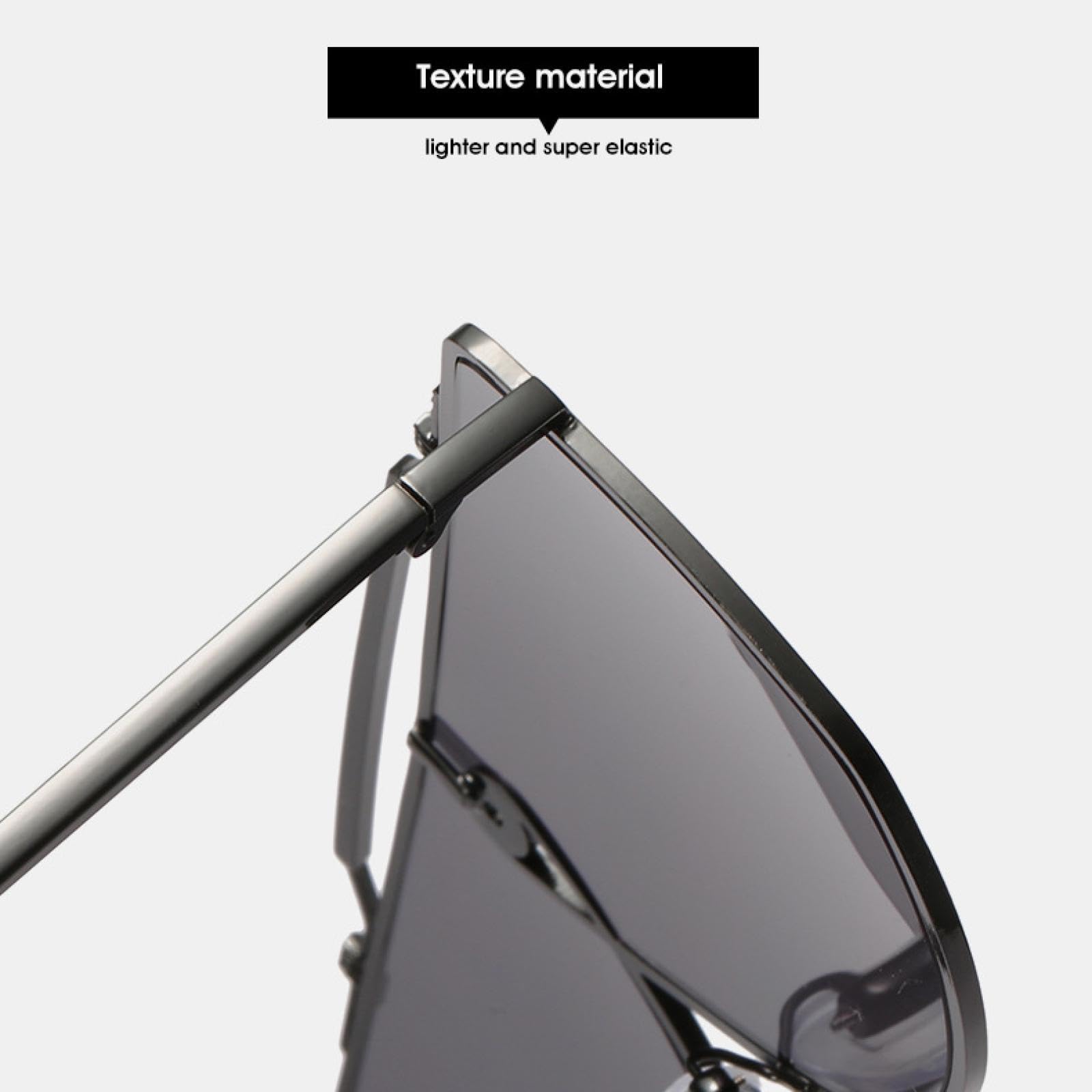 Gafas de sol de gran tamaño para hombre y mujer, moda UV400, estilo vintage.
