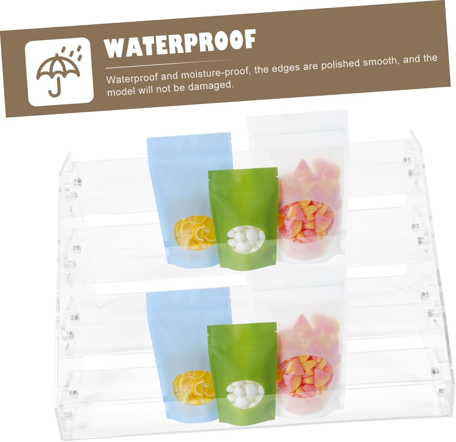 Luxshiny Cigarette Display Holder Rack Easy Install Showcase Sturdy Acrylic Material
