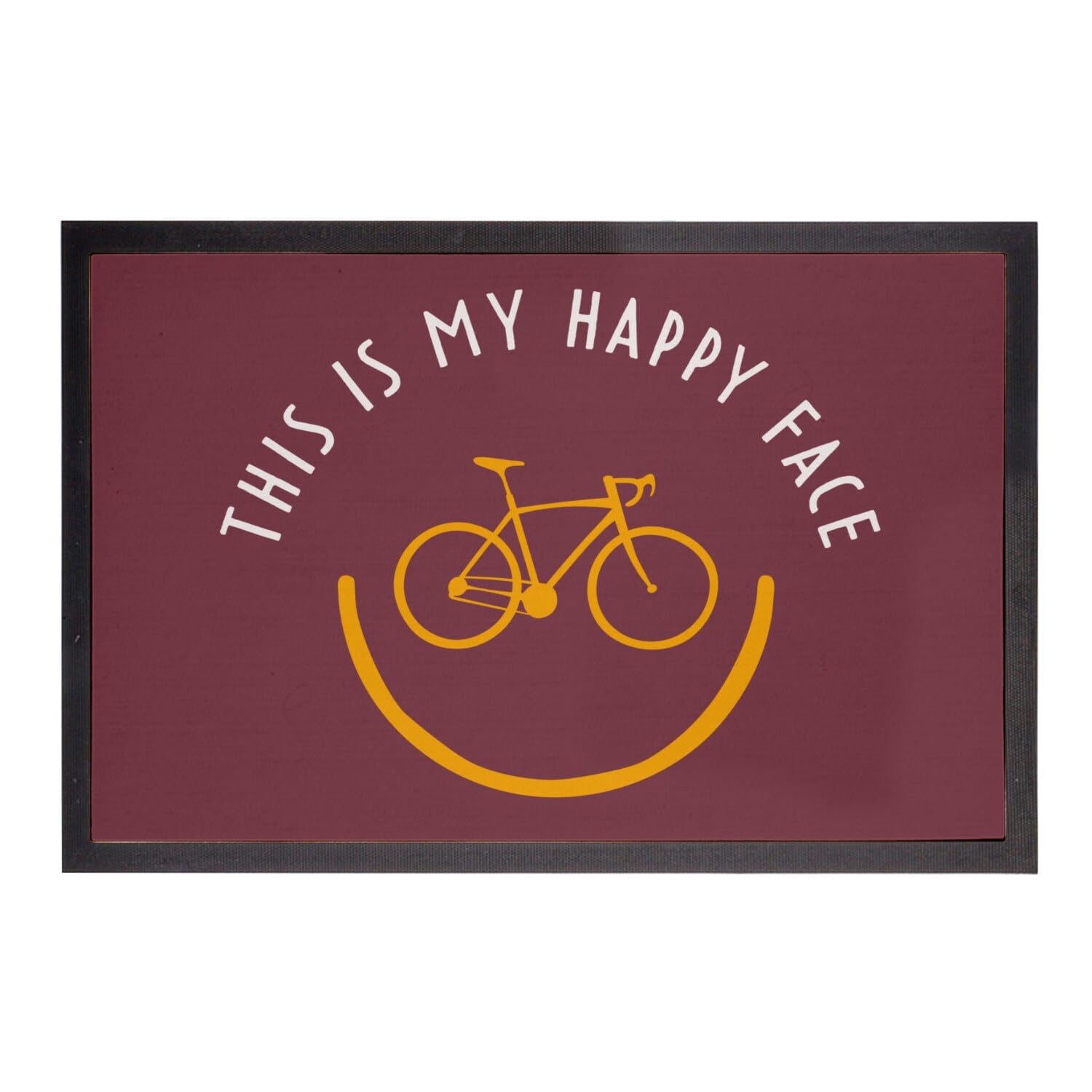 Paillasson Vélo rouge 60x40cm Fabulous pour afficher votre sourire de cycliste