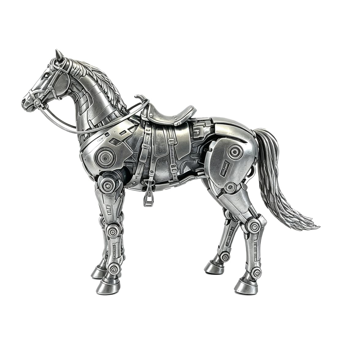 3D Metal Mechanical Horse Puzzles Model Kit, Steampunk DIY Assembly-Small