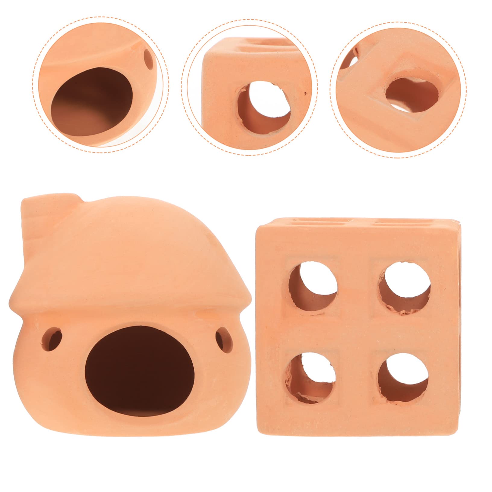 Mipcase 6stücke Aquarium Versteck Höhle Für Fische Und Garnelen Sichere Dekoration Für Aquarien Als Versteck Und Zuchtplatz Unterwasser Ornament Für Fischbecken
