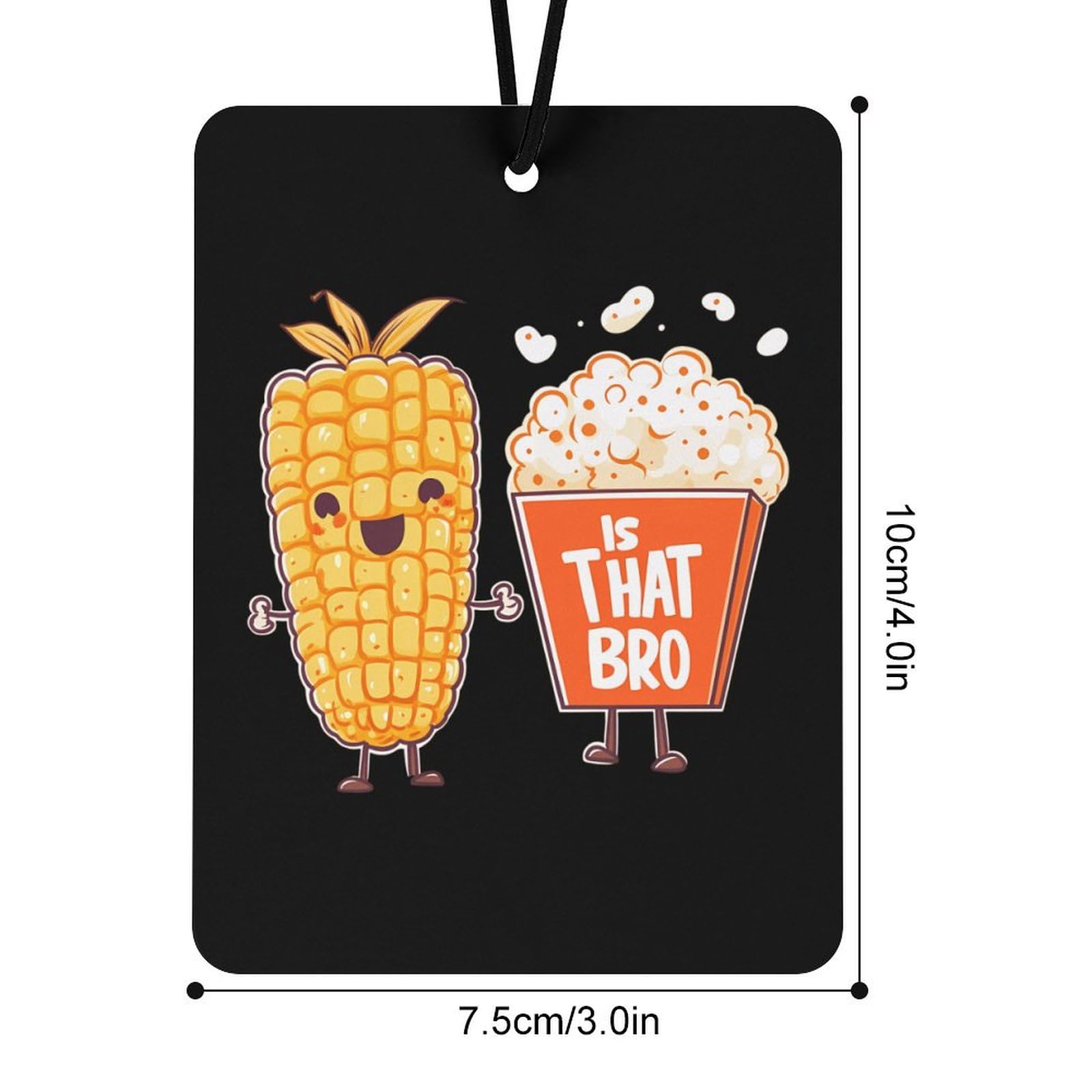 Is That You Bro Popcorn Car Air Freshener Hanging Aromatherapy Tablets for Car Accessories Square