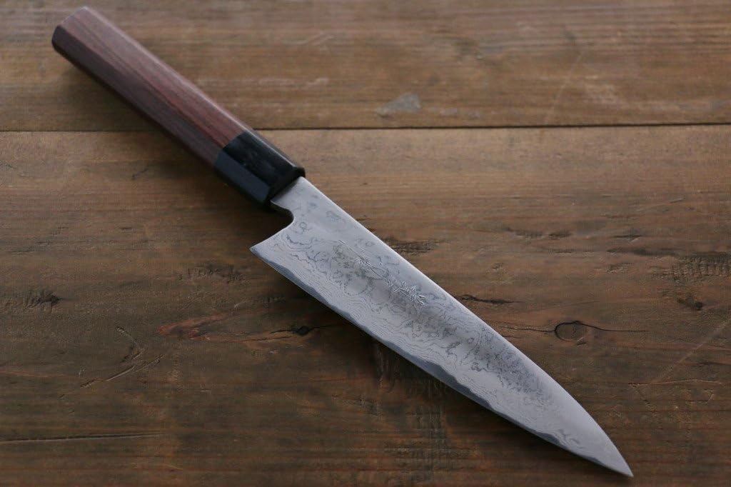 TAKAYUKI IWAI AOGAMI STEEL NO.2 FUMON SERIES GYUTO JAPANESE CHEF KNIFE