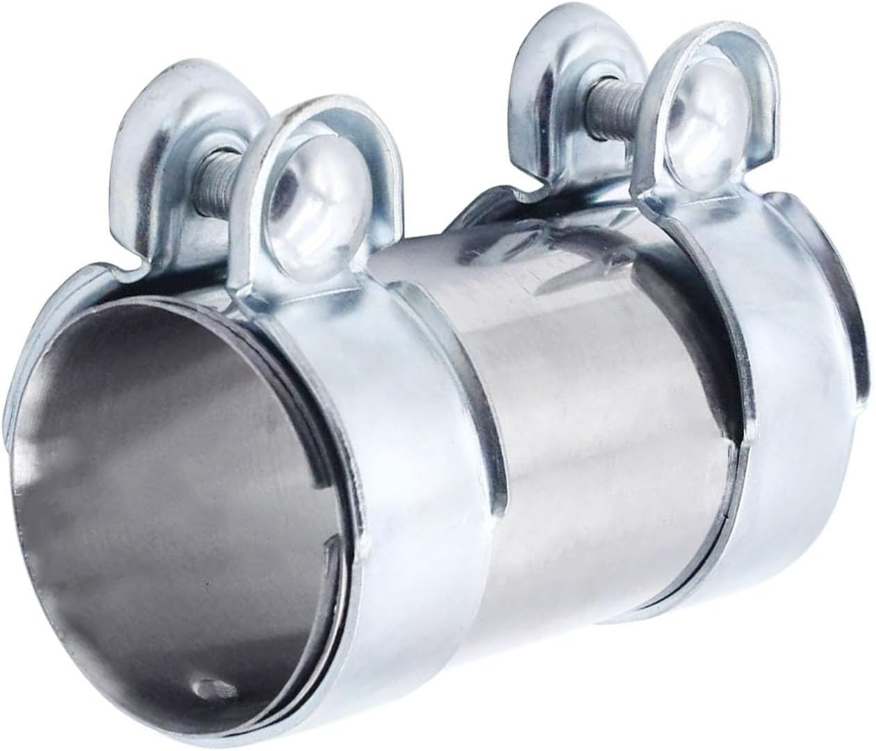 Stainless Steel Exhaust Clamp Pipe Joint Bolts Band Flanges Clamp Ø 65mm x 125mm