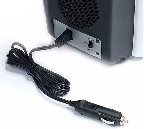 Miniatura 3 de Cable de alimentación de enchufe de 12 V, cable de extensión de alimentación de repuesto para mini refrigerador, enfriador de automóvil de 2 pines