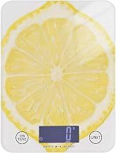Funny Lemon Yellow Cross Section Pattern calorie counting food scale kitchen 11lb/0.18oz, 5kg/5g cute gram food scale with 4 unit for Meal Prep Spices pesa para alimentos