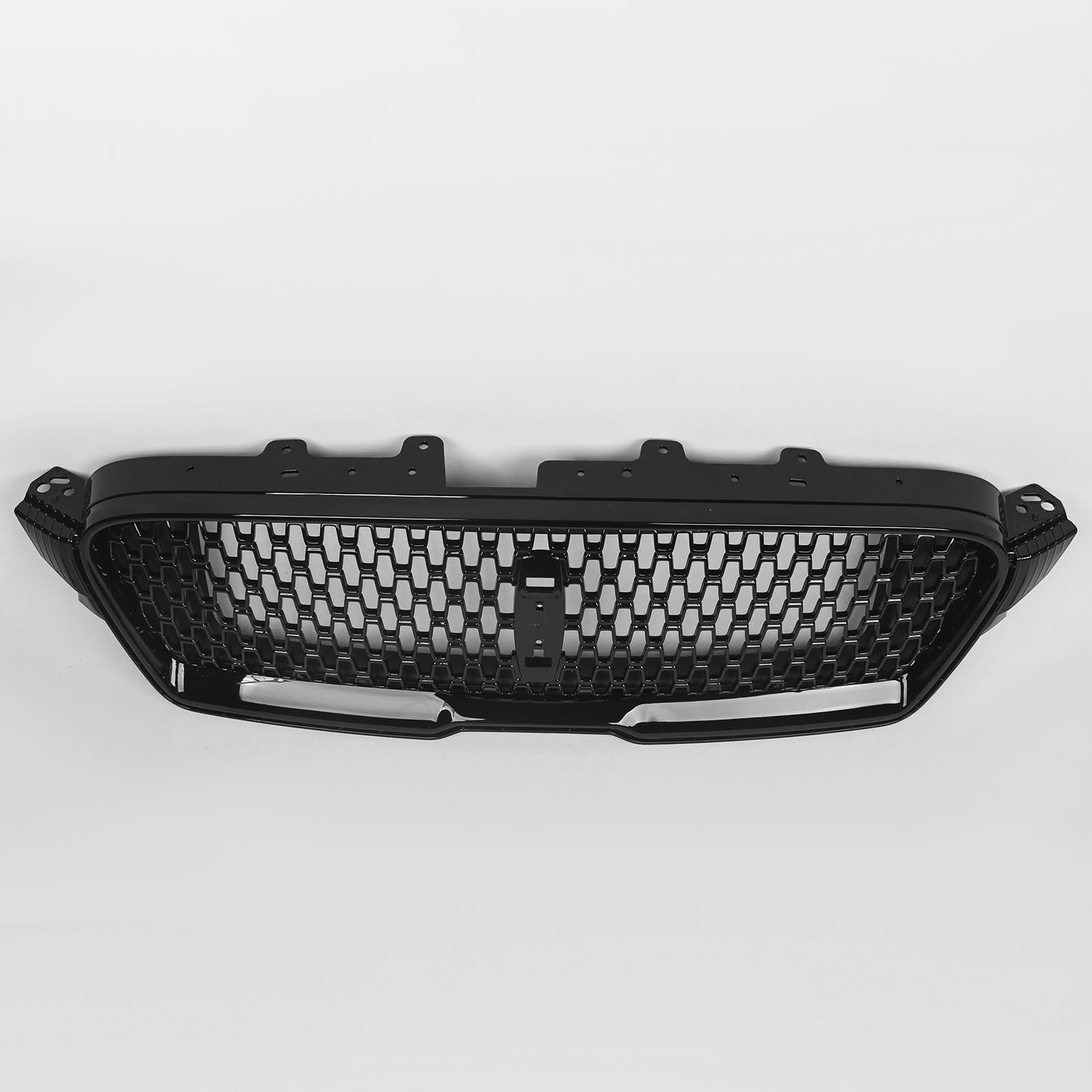 Huray Front Grille Fit for Lincoln MKZ 2017-2019 Bumper Upper Hood Grill Replacement for HP5Z8200AA (Black)