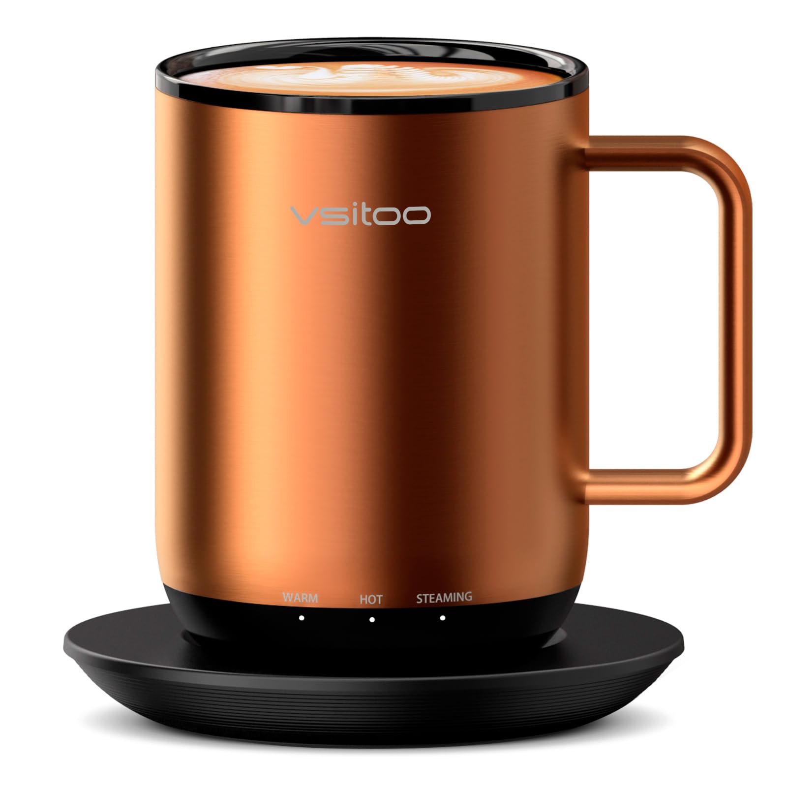 Vsitoo S3 Plus 14oz Heated Coffee Mug - Temperature Control Smart Mug with Mug Warmer Auto-Sensing AI Heats