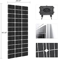 Vista 5 de Kit generador de turbina eólica de panel solar de 300 W: turbina eólica de 100 W 12 V + panel solar monocristalino de 100 W + controlador de carga +