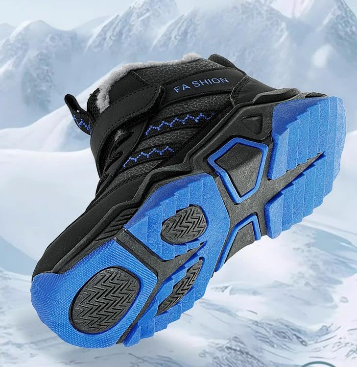 Girls/Boys Winter Warm Hiking Snow Boots Soft Faux Fur Lined Outdoor Non-Slip Walking Climbing Sneakers3