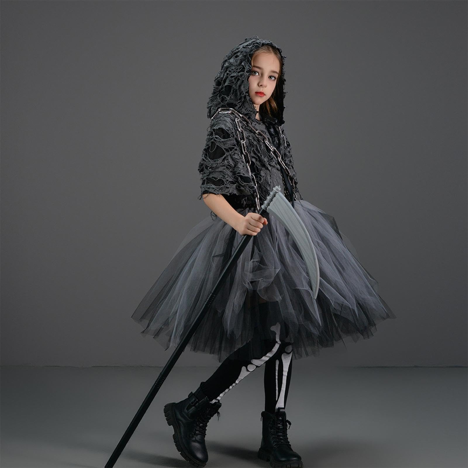 Costumi spaventosi per ragazze Mietitore Halloween Gioco di ruolo Costume