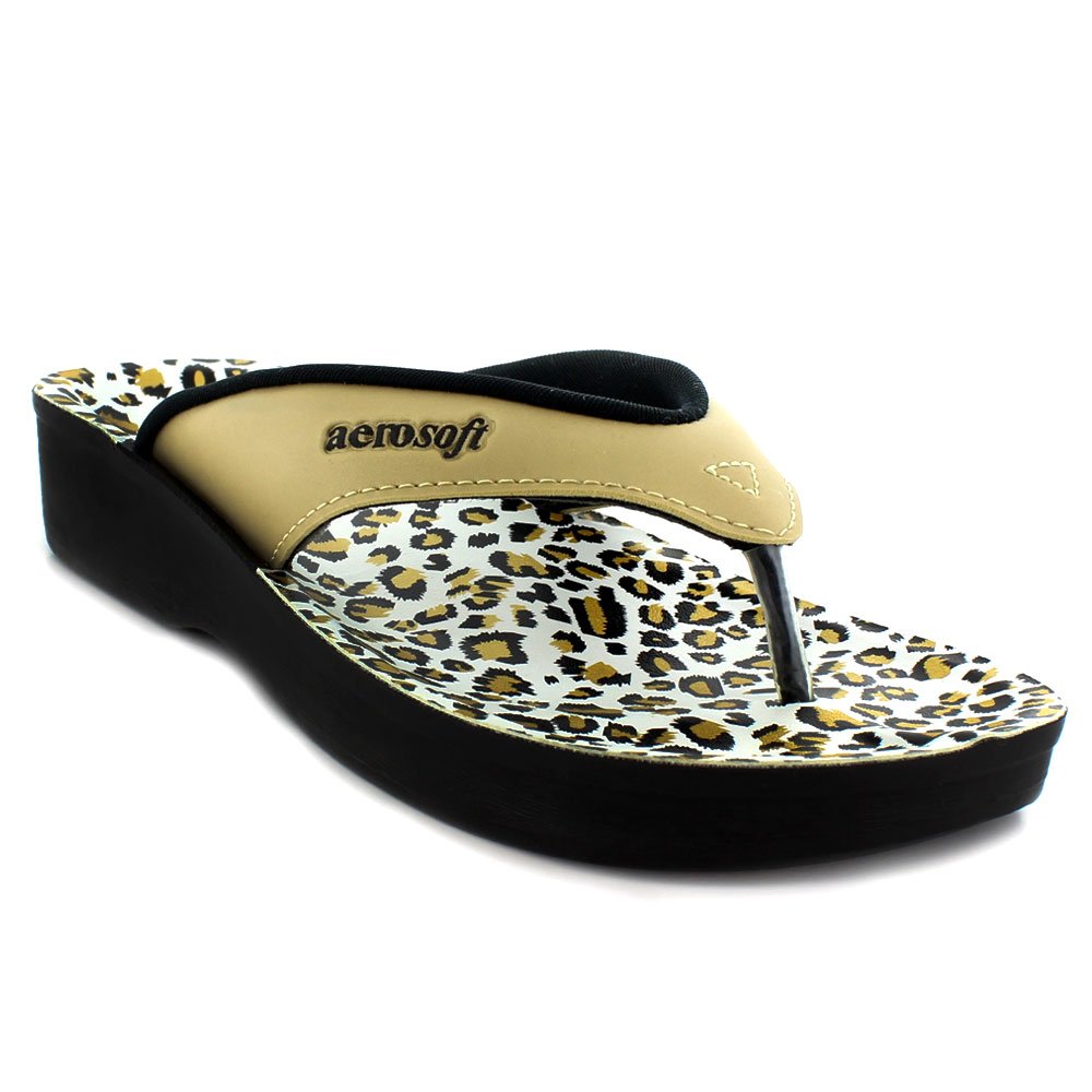 Original Womens' Thong Style Sandals with Printed Footbed | Comfortable Arch Supportive Walking Sandals