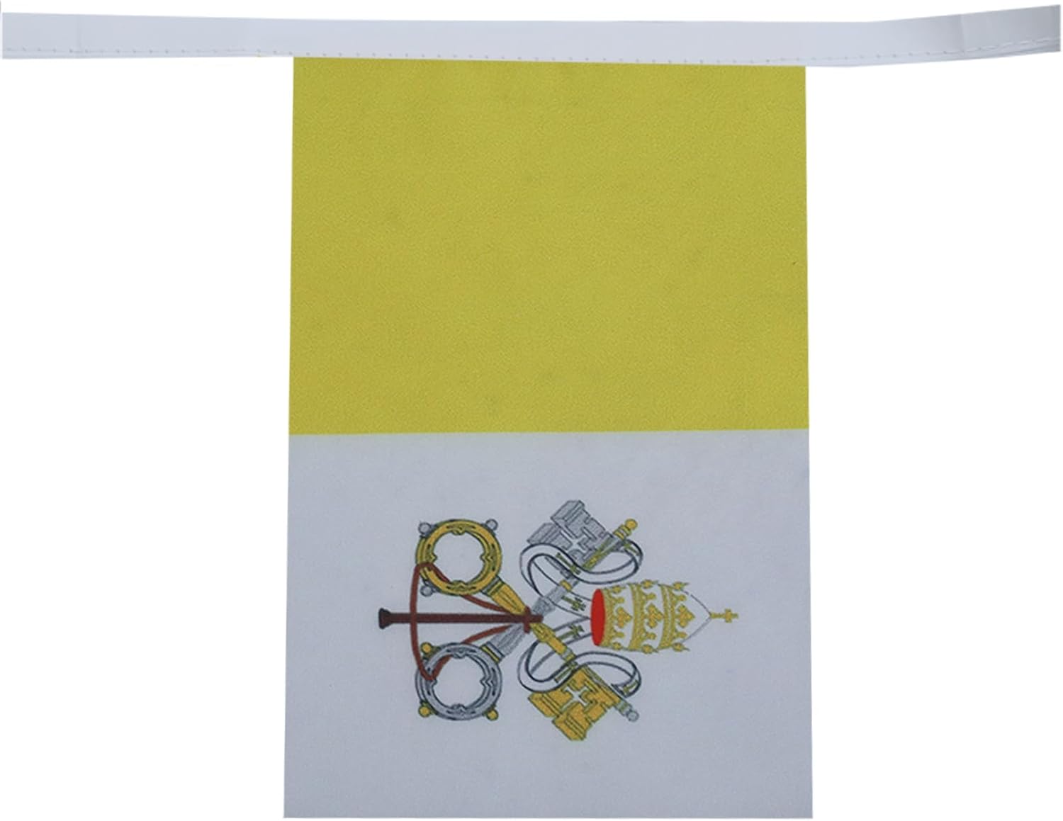 AZ FLAG Vatican City 12 meters BUNTING Flag 20 flags 18'' x 12'' - Vatican STRING flags 30 x 45 cm