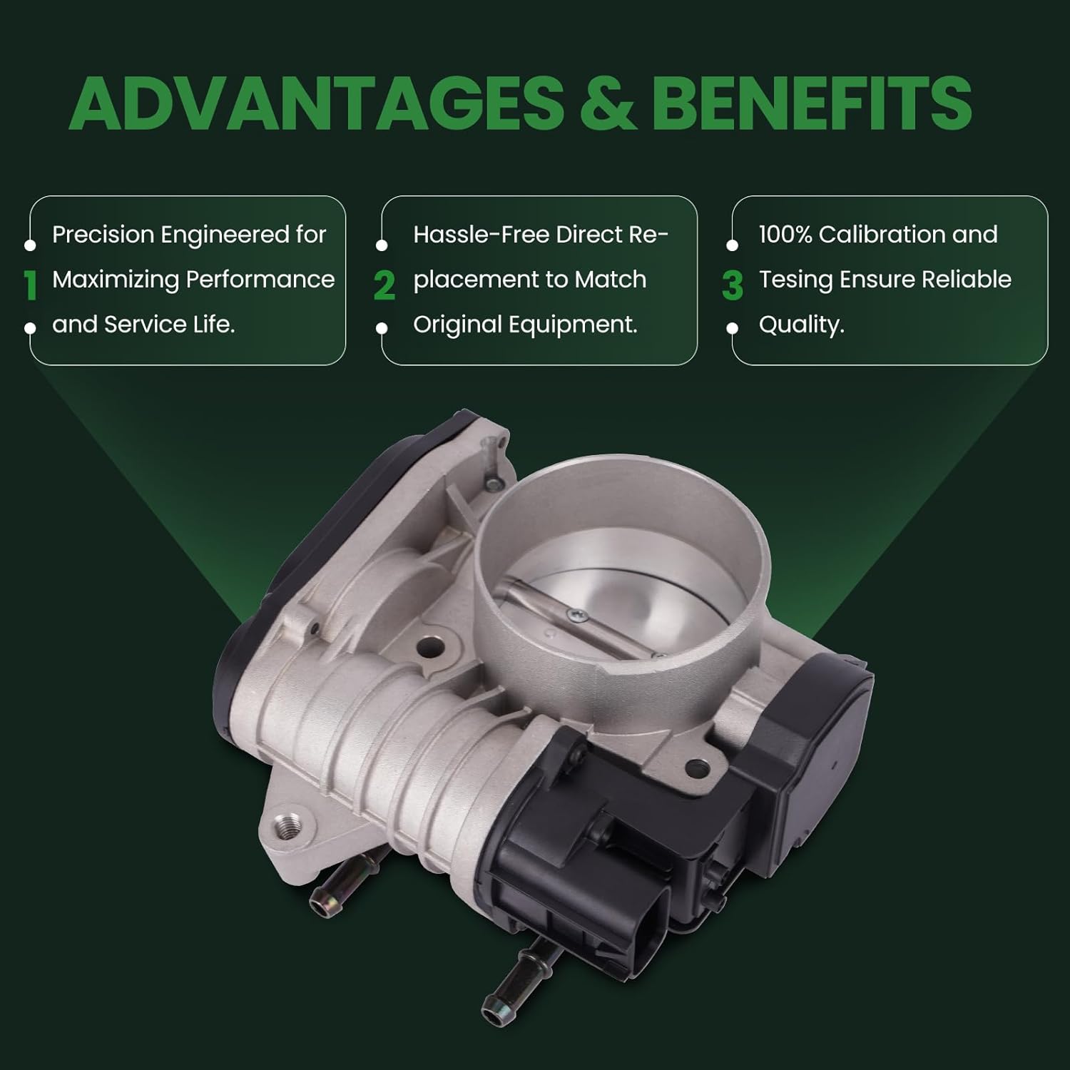 MOCA S20231 Throttle Body Fit 2007-2009 for Kia Amanti 3.8L, 2006-2010 for Kia Sedona 3.8L, 2007-2011 for Hyundai Azera 3.3L, 2007-2012 for Hyundai Veracruz 3.8L