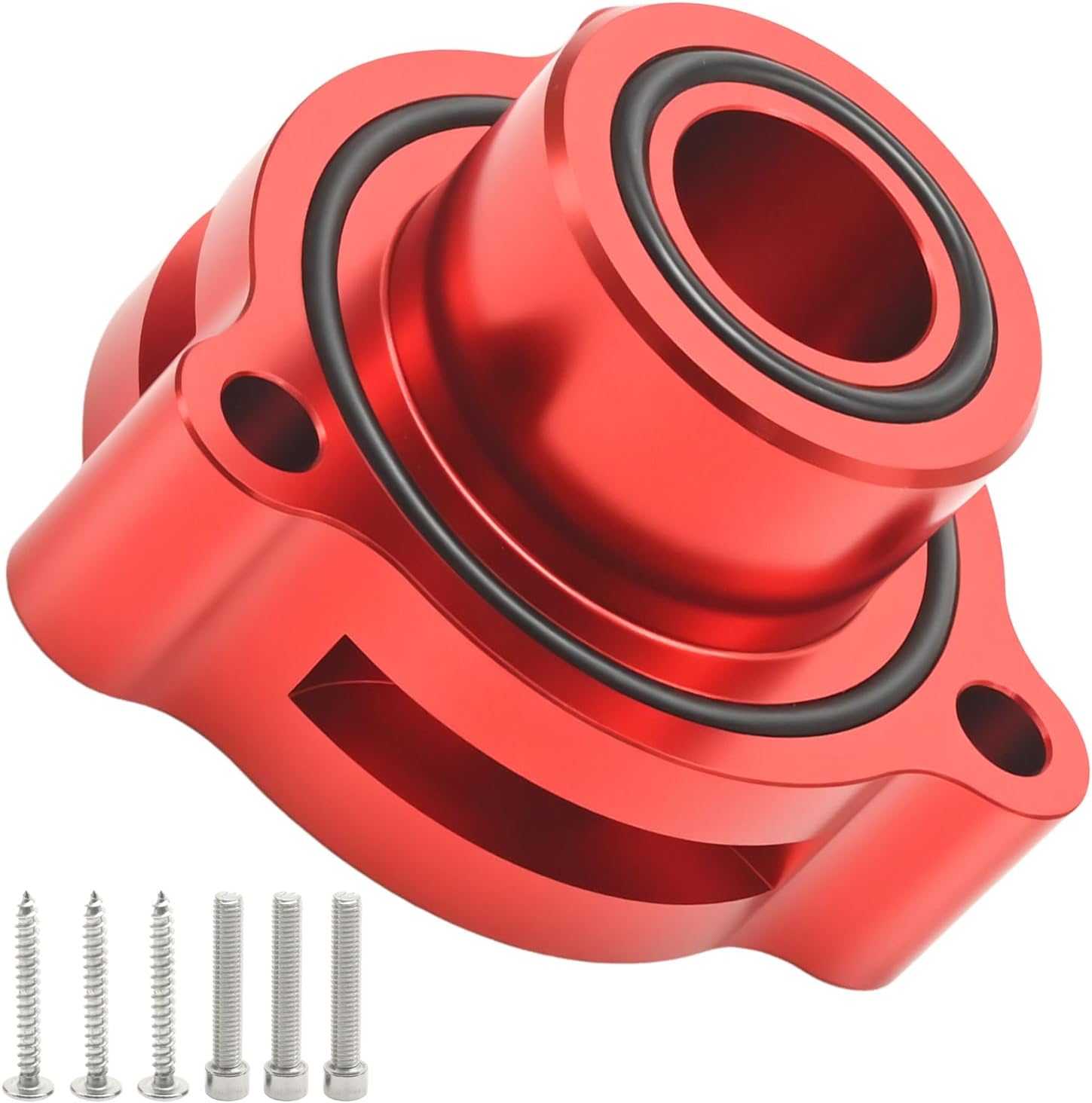 Blow Off Valve Adapter, Replacement for Ford Mustang Ecoboost 2.3L, 2015-2021, Replacement for Ford Bronco Sport 2.0L, 2021+(Red)