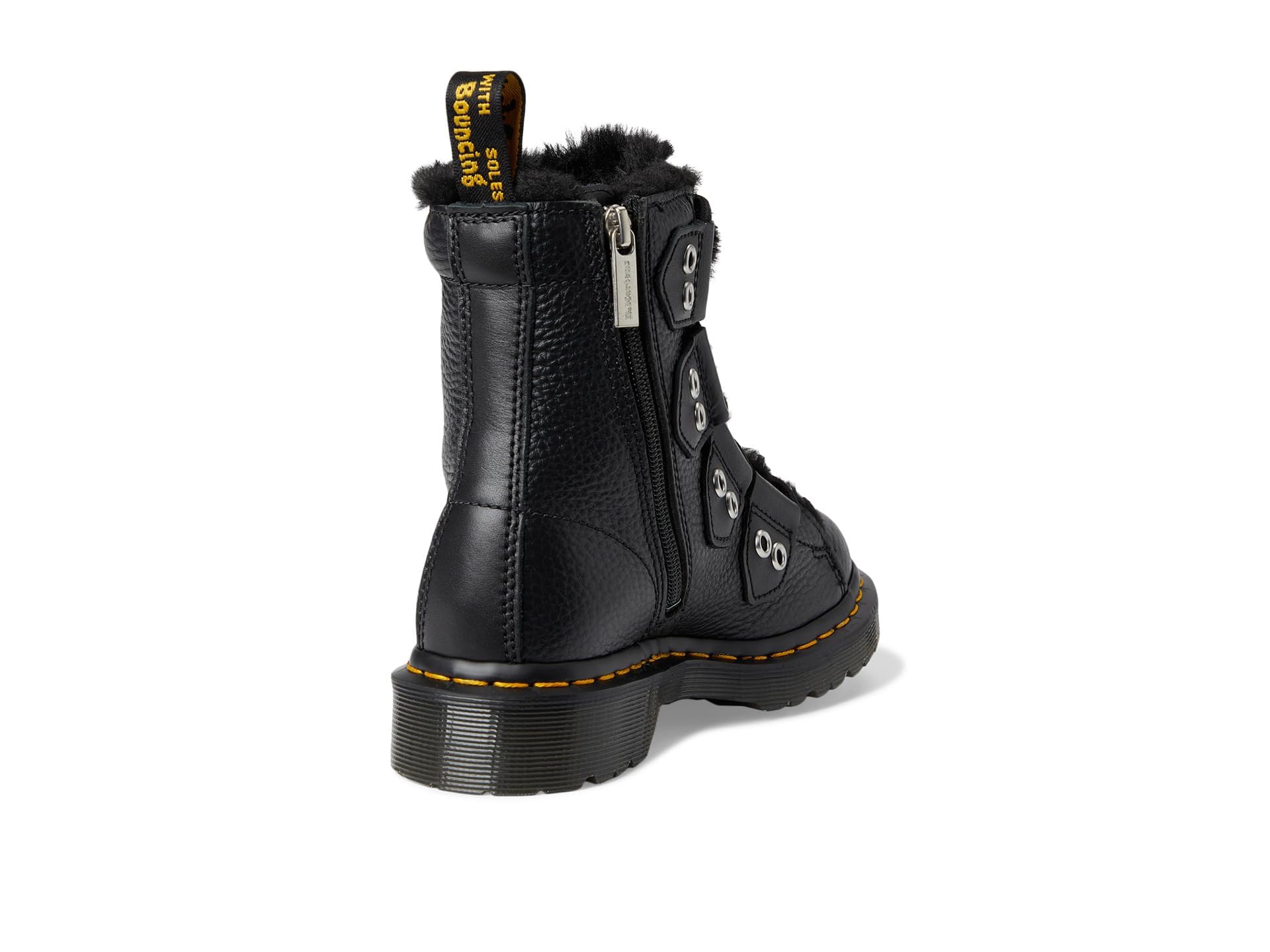Dr. Martens Damen 1460 Lace To Toe Fur Lined Nappa Leather Lace Up Bootsboots