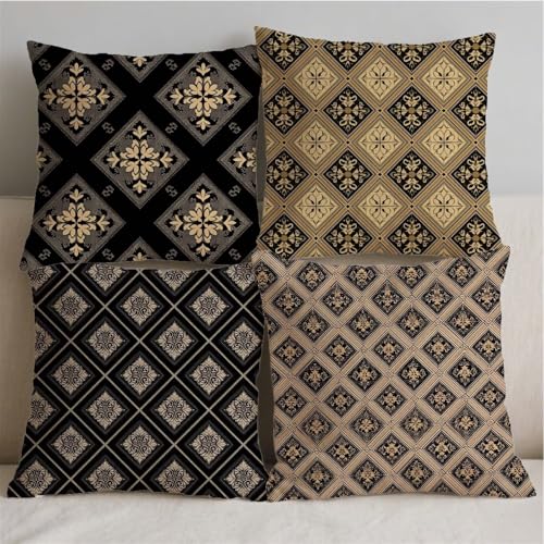 Housse coussin extérieur imperméable bleu 80x80cm lot de 4 - 3