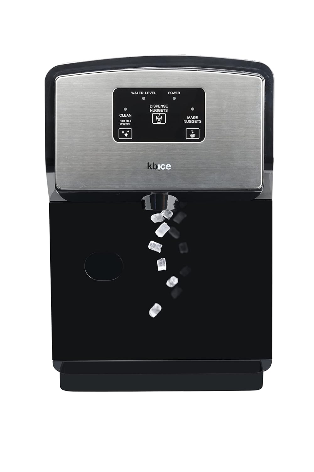KBice Self Dispensing Countertop Nugget Ice Maker, Crunchy Pebble Sonic Ice Maker's Produces Max