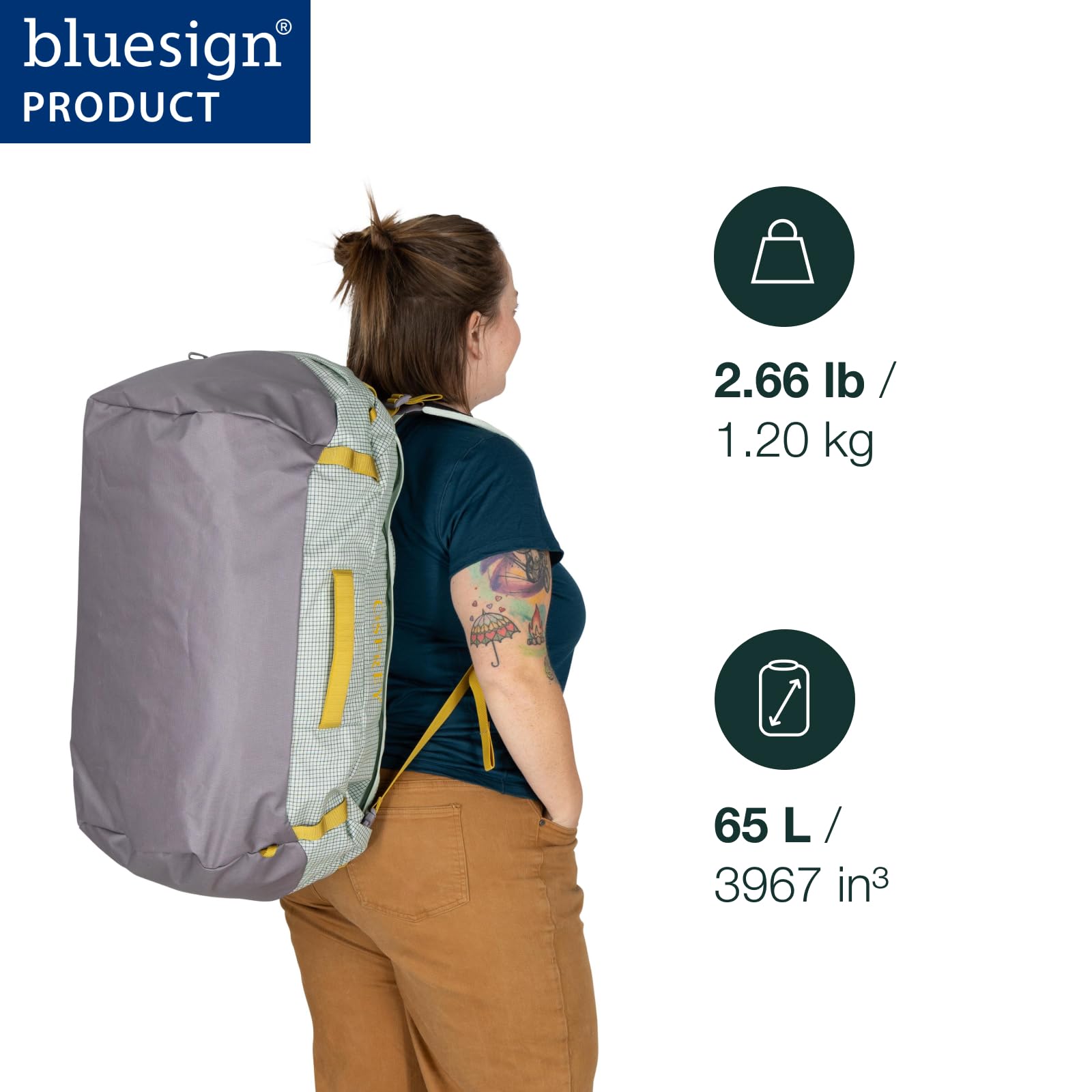 Amazon.com: Osprey Transporter 65L Lightweight Travel Duffel Bag