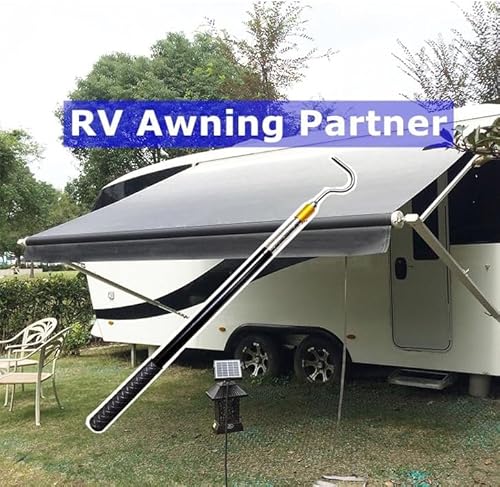 NOLACE 41cm-150cm Teleskopstange mit Haken für Sonnensegel Keder,Bootshaken,Markisenöffner – Markisenöffner-Abzieherstange Schlangenhaken,Edelstahl Reptilienfänger Ausziehbarer Schlangenhaken für