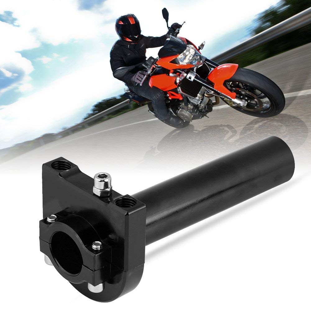 7/8 "22 mm universal manillar acelerador apretones de agarre acelerador para motocicleta Scooter Dirt Bike(Black)