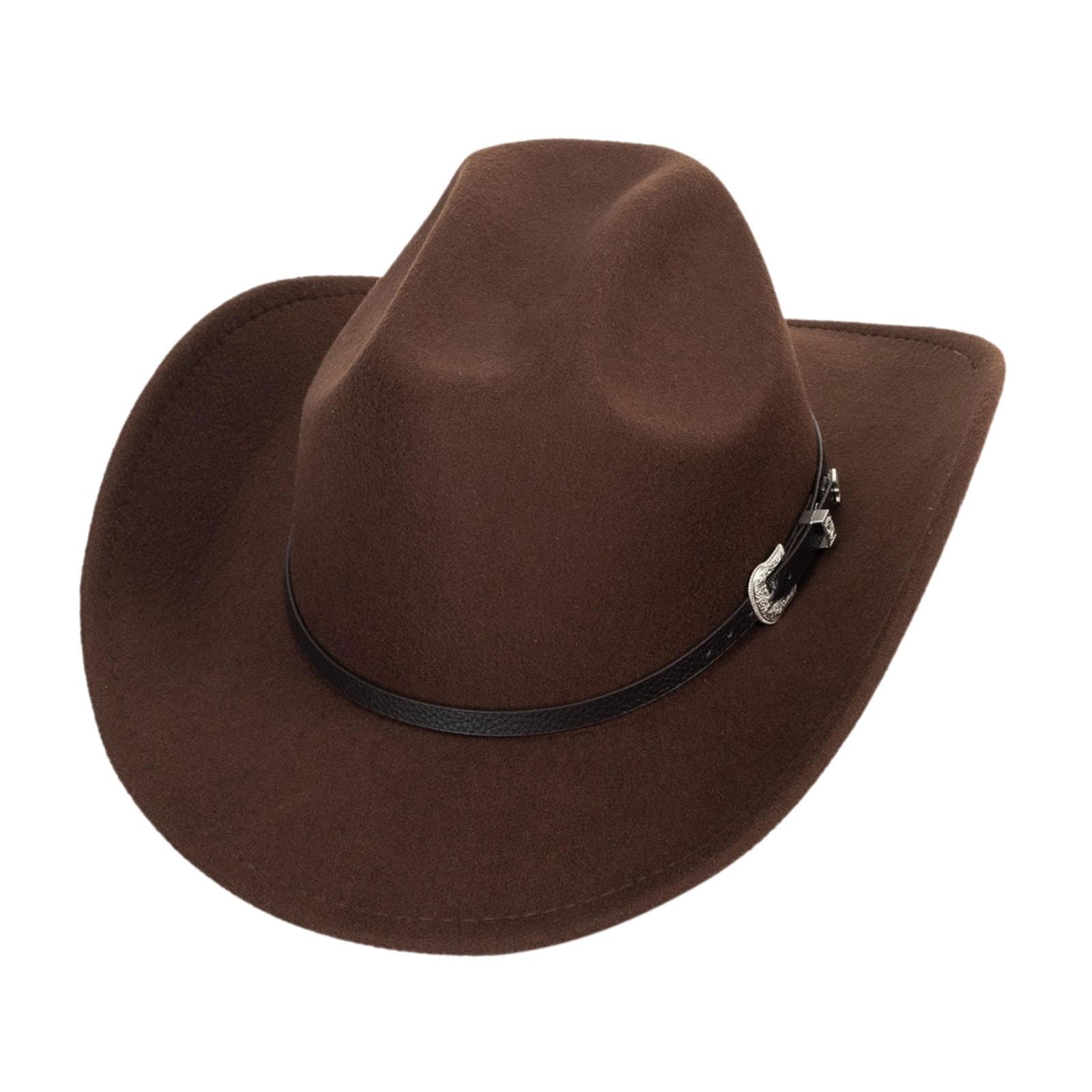 styleheaven Western Cowboy Hat Comfortable Classic Sun Hat Fashion Fedora Hat for Adults Style A Coffee |Clothing, Shoes & Accessories | Womens Accessories | Hats-picture-34