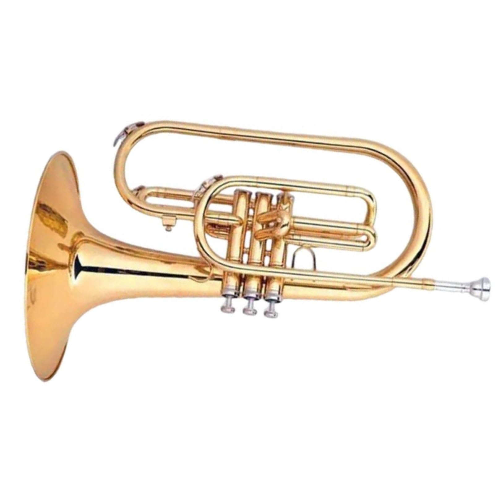 Instrument Muzyczny Waltornia Melodia Marszowa Pozłacany Korpus Z Mosiądzu Bb Waltornia Barytonowa Gama Gładkich Zaworów Trwała
