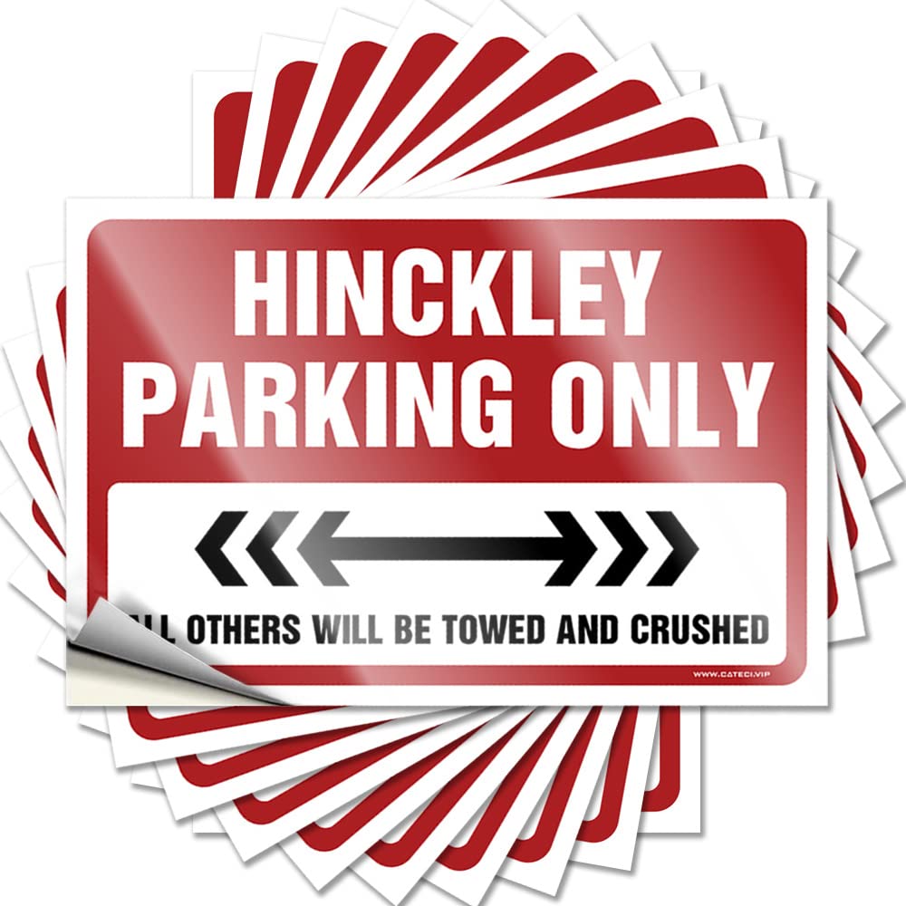 Saying Beauty Room Decor Cars Vintage Fun Hinckley Parking Only - Scratch Resistant Stickers(6X9CM)