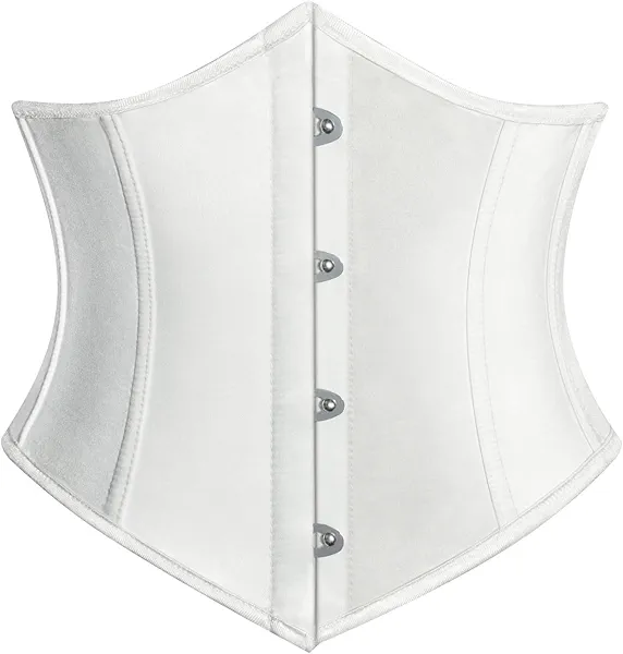 Scarlet Darkness Women White Corset Belt Wide Waist Fasion Bustier Corset White Size 6