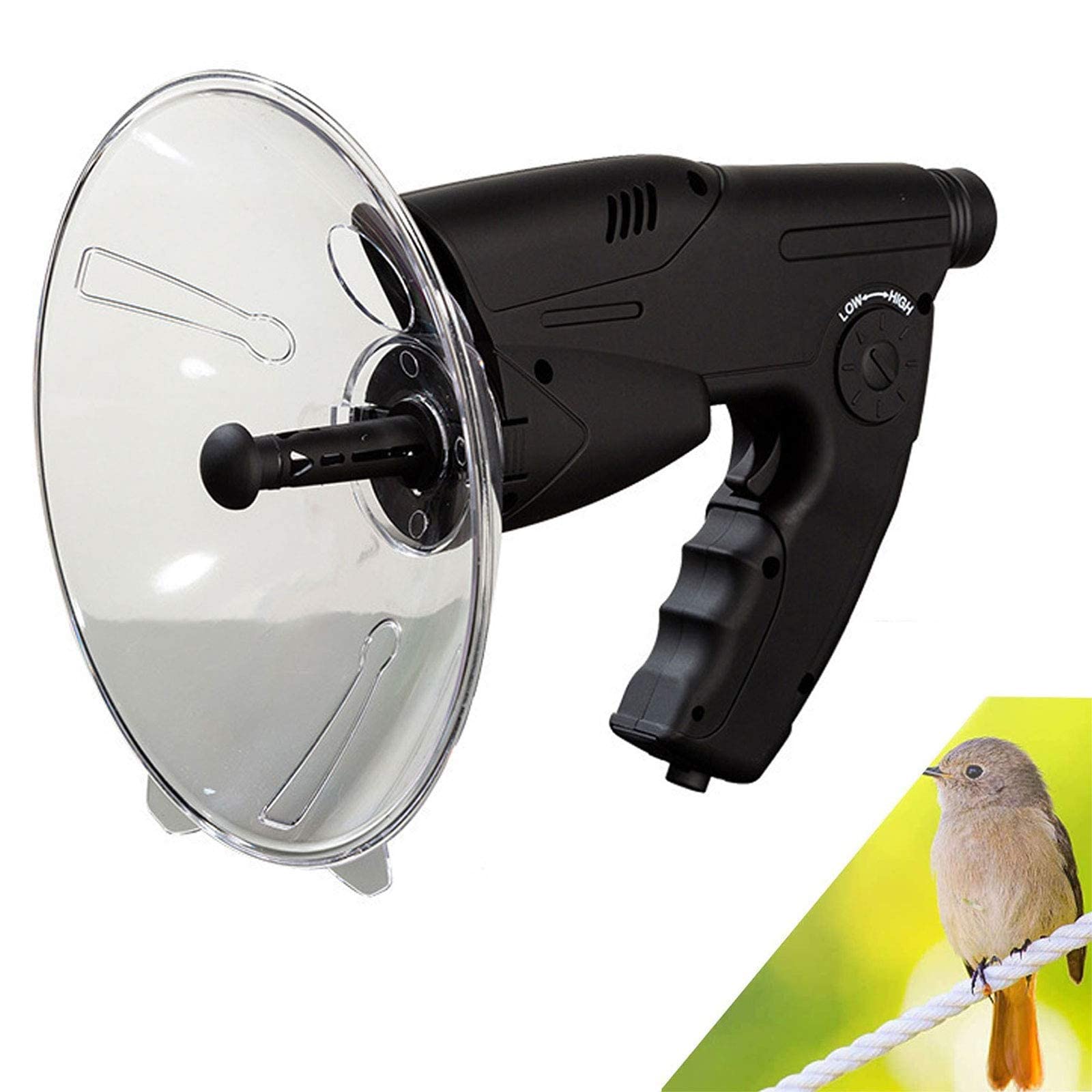 Monokular mit Parabolmikrofon, Monokular X8 Bionic Ear Vergrößerung Monokularer Schallverstärker, Bionic Ear Langstrecken-Vogelhörteleskop 100 m, für den Außenbereich
