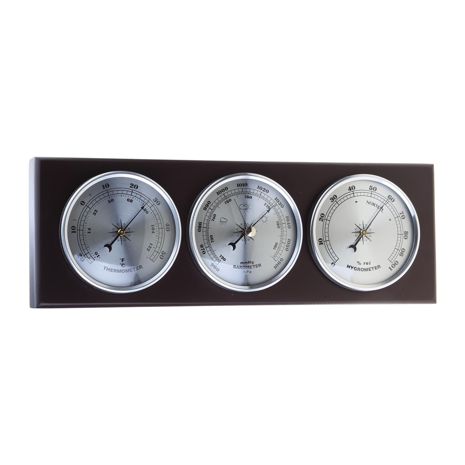 Elegante misuratore climatico professionale da parete, strumento meteorologico per gli appassionati di temperatura e pressione all'aperto