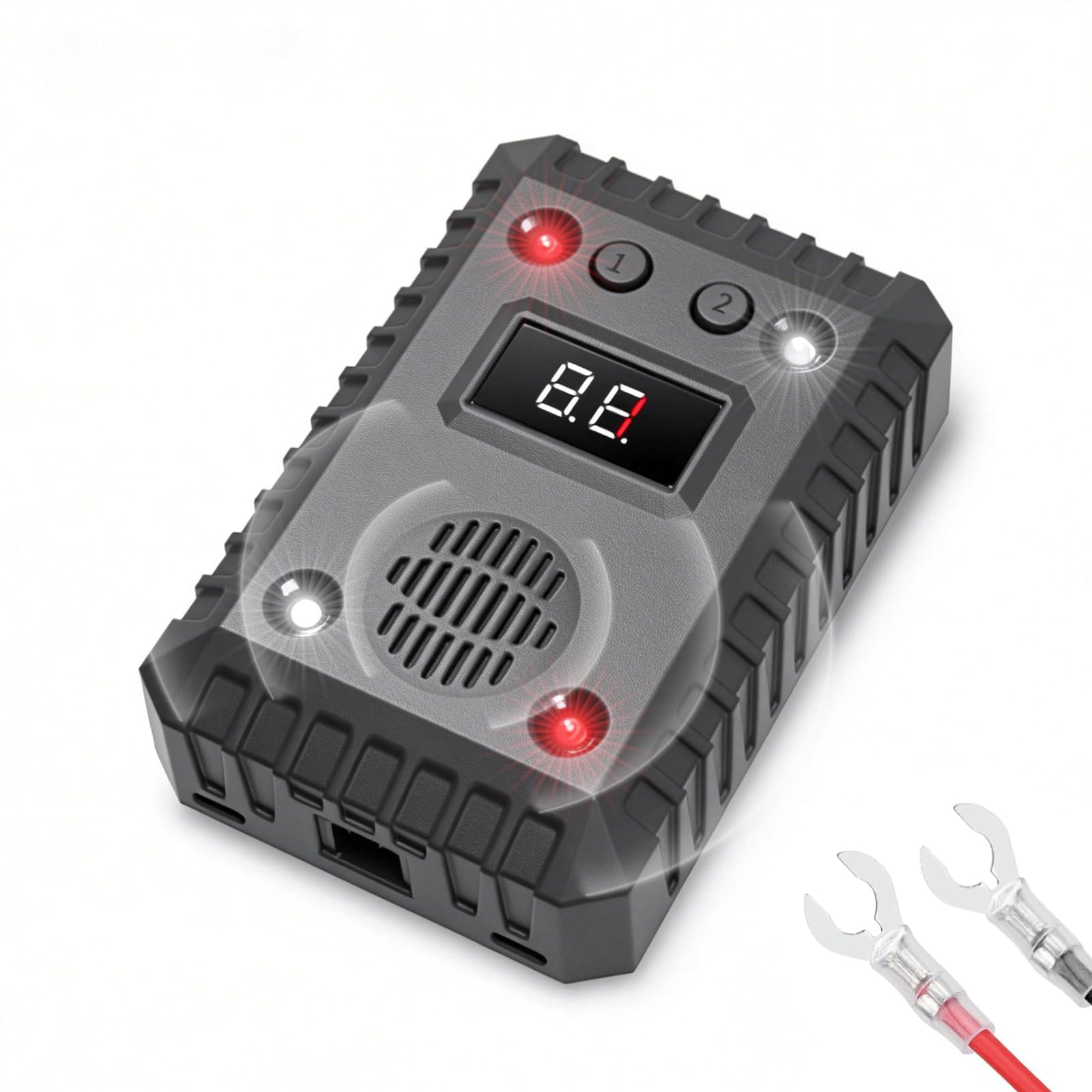 Marderschreck Auto, Ultraschall Marderabwehr, Betrieb mit 12v Autobatterie, USB Oder 3 Aa-Batterien, Intelligent Und Automatisch, Marderwarner für Auto, Gärten Und Dachböden(schwarz)