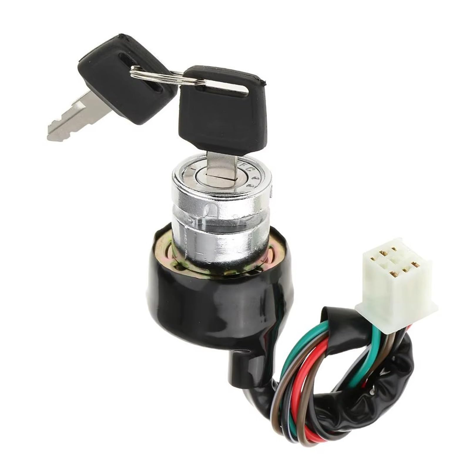 Interruptor De Llave Encendido para Motocicleta Scooter Quad Bike Go-Kart Universal 6 Interruptor Encendido Cable 3 Posiciones