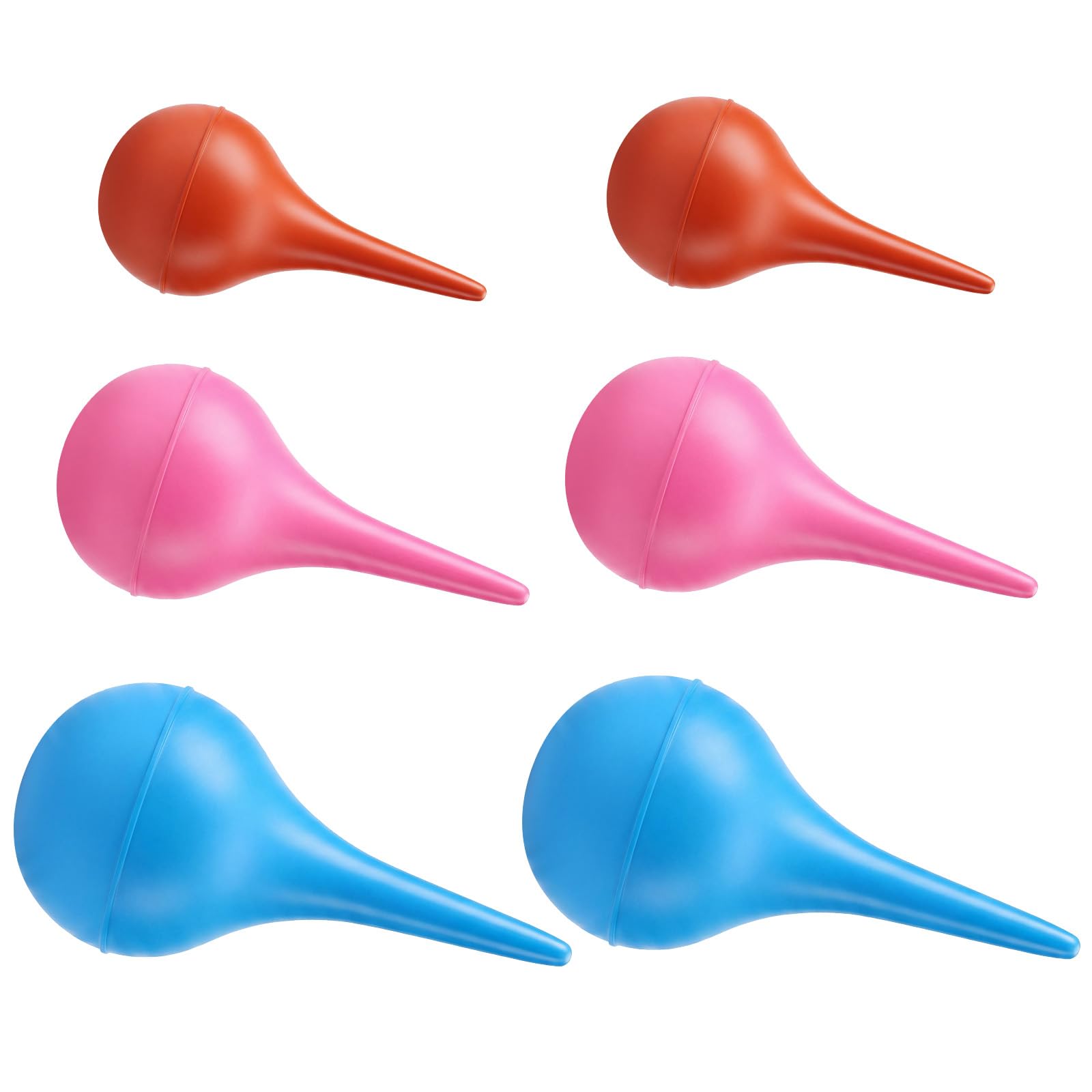 Nuanchu 6 Pack Ear Syringe Bulb for Infant, 1 Oz/30 ml, Colorful, Sml