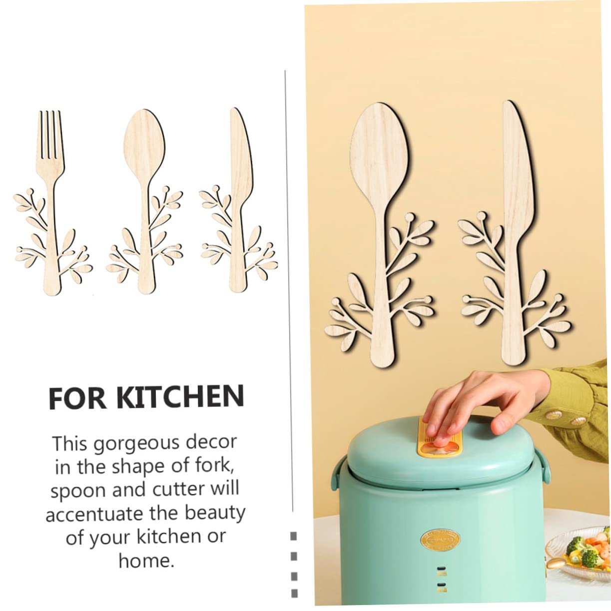 Garneck 1set Decorazioni Murali Legno Con Lettere Home Ornamento Appeso Per Casa Decorazione Creativa e Elegante Per Ambienti Interni