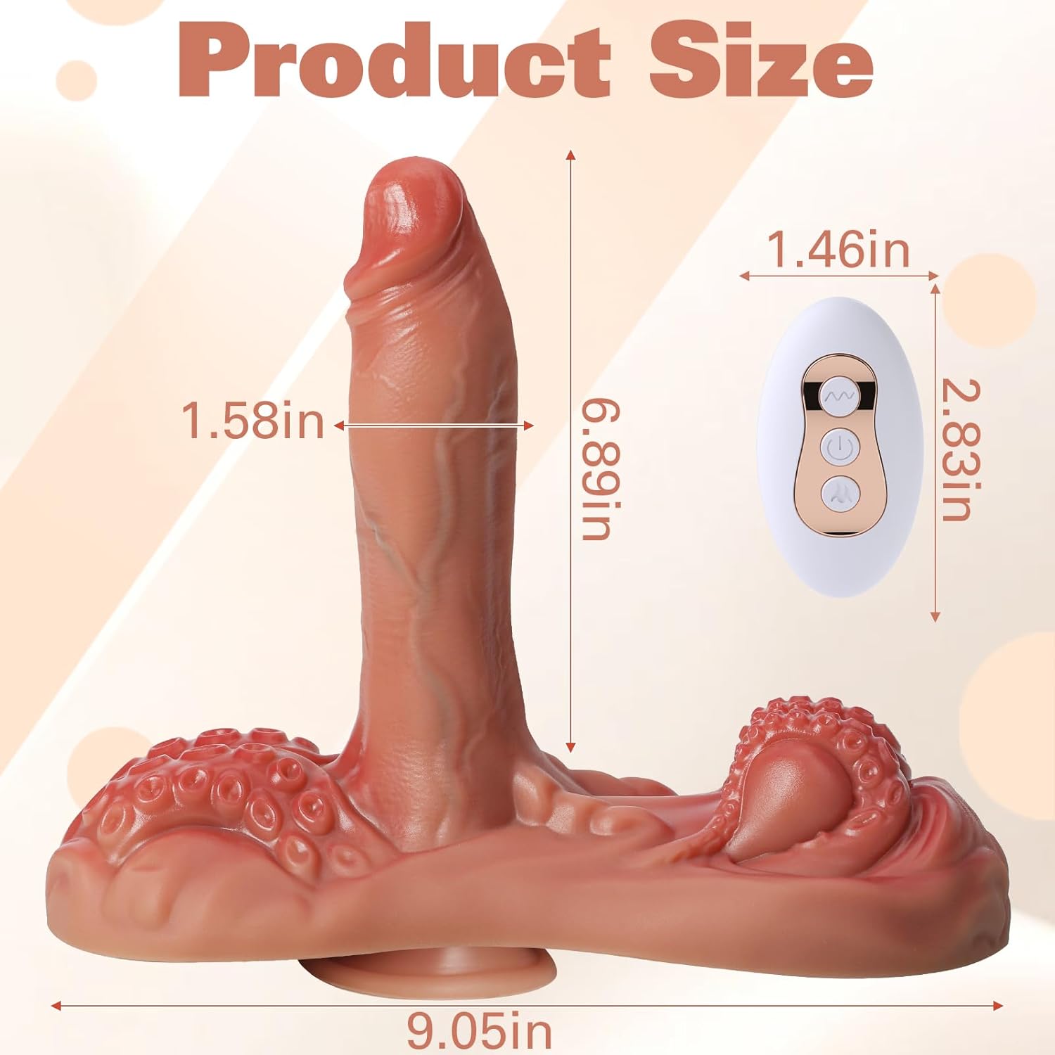 Women Sex Toys Monster Dildo, Sit and Ride Vibrators Dildo with 3 Thrusting &10 Vibrating Modes, Remote Control Vibrator Clit Anal G Spot Double Stimulator, Adult Sex Toy for Women Men Couples