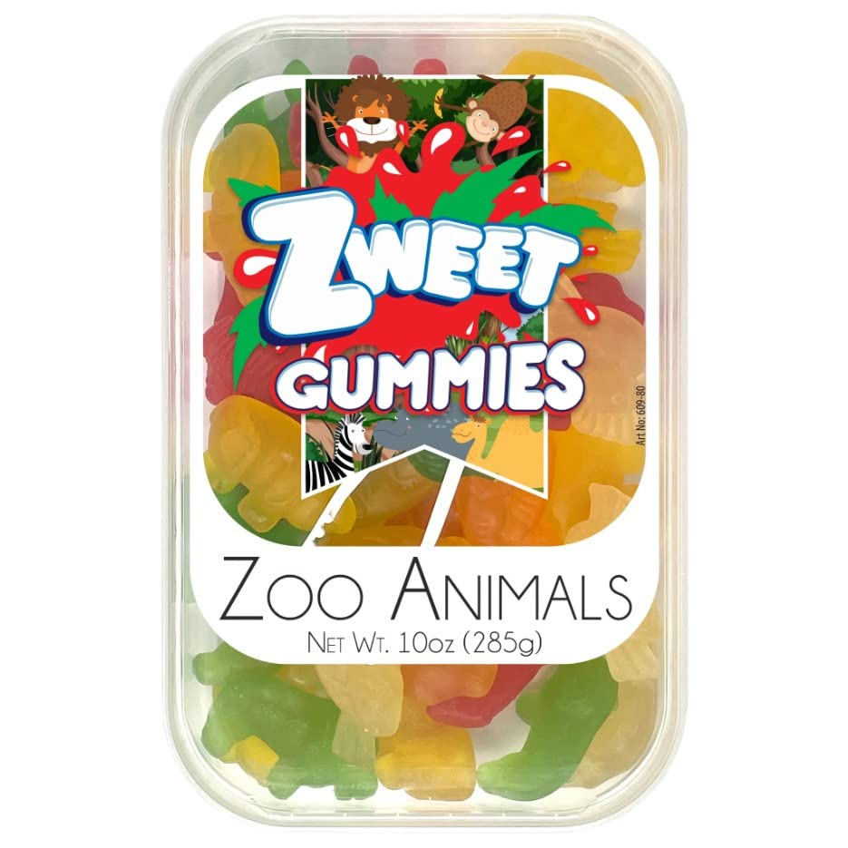 Zweet Gummy Zoo Animals - 10 oz. Tub miniatura 1
