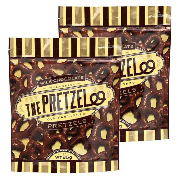 Amazon.co.jp: 【2袋】ザ・プレッツェル ミルクチョコプレッツェル 85g