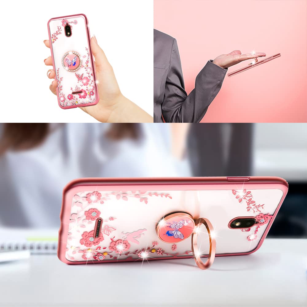 Hot Pepper Serrano 3 Phone Case With Ring Stand - Glitter TPU Cover With Lanyard