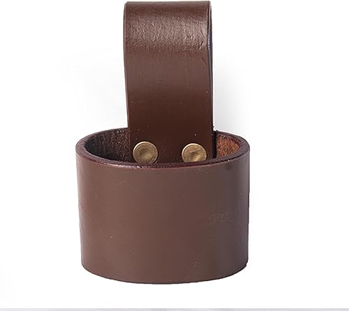 Hulara Soporte de martillo de cuero pulido de grano completo para cinturón de herramientas, funda de martillo, funda de hacha de batalla, hacha de