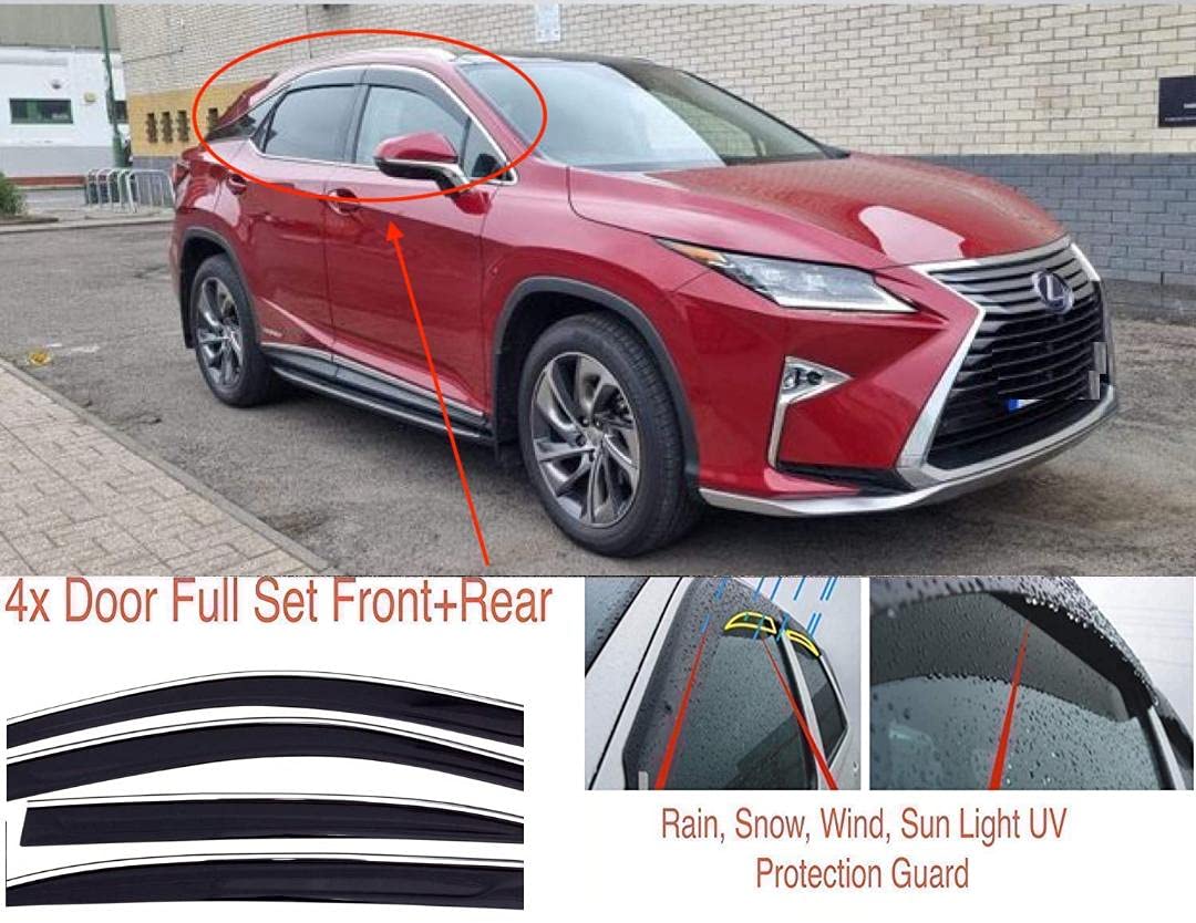 Buy AC WOW 4x Wind Deflectors Compatible with Lexus RX RX200t RX300