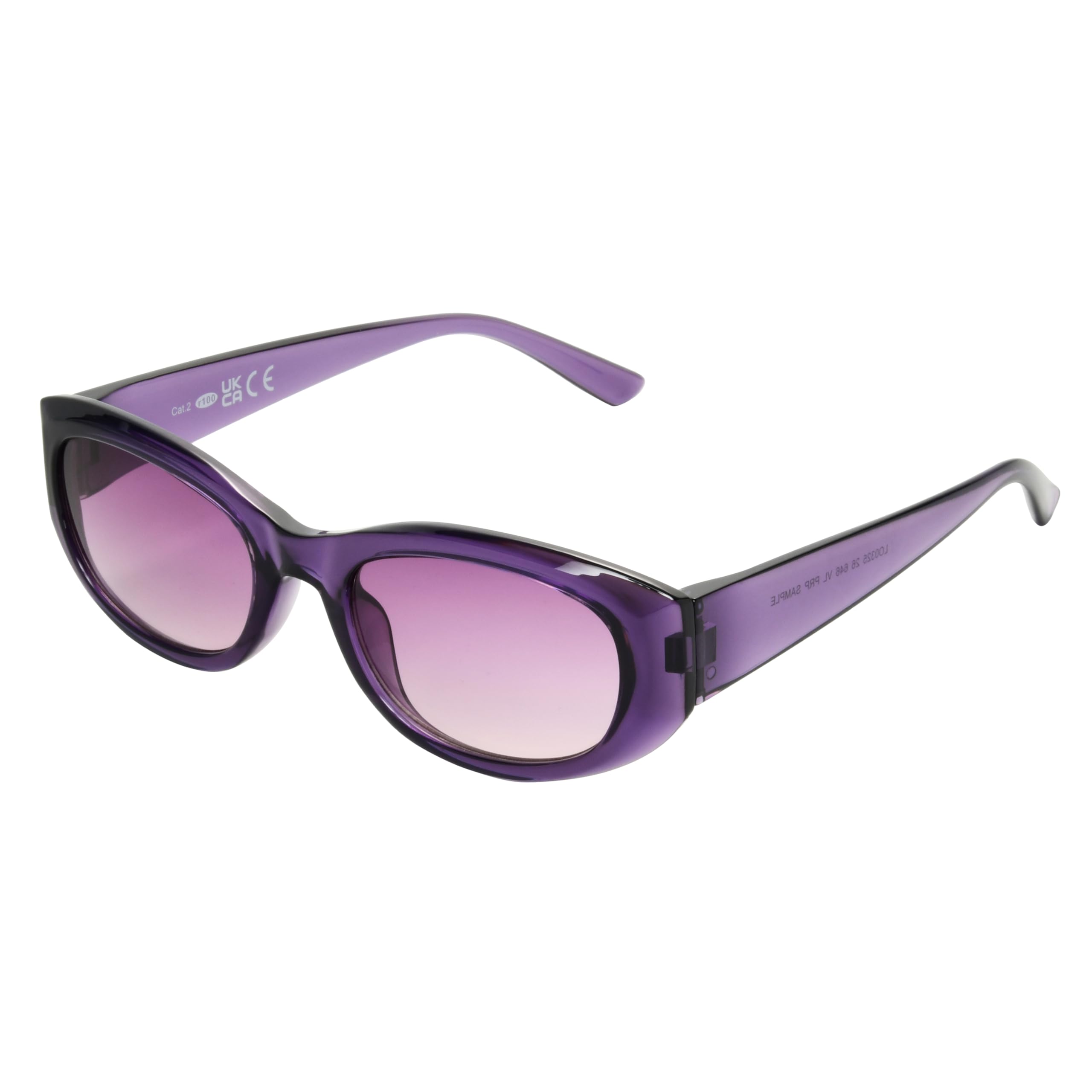 Foster Grant LA Express Pink Square Women's Sunglasses – Translucent Pink Frame, Gradient Smoke Lenses, UVA-UVB Protection, Scratch-Resistant & Fashion-Forward Style for Everyday Wear