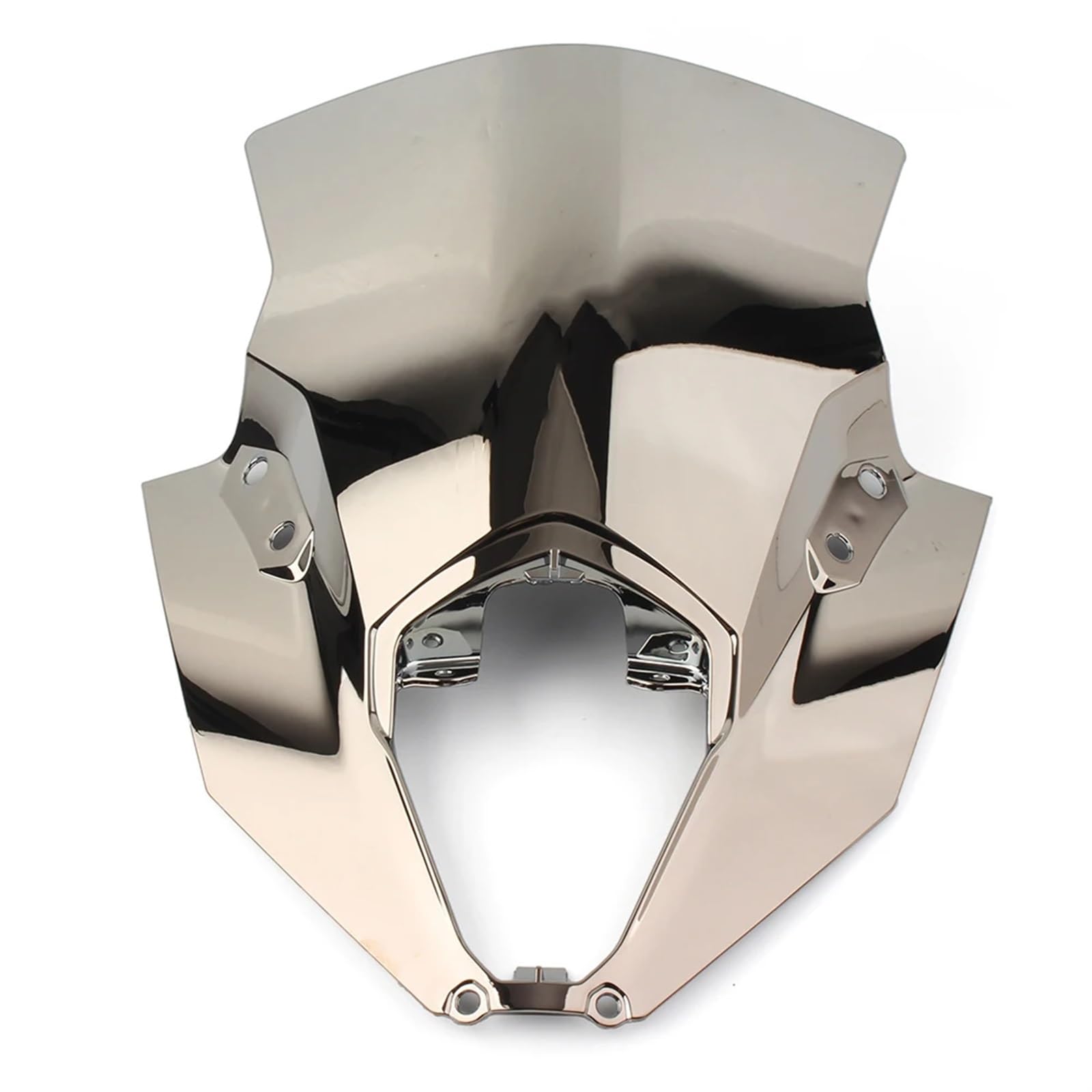 SXXJVES Motorbike Windshield For Ninja 650 For EX650 For ER-6F For ER6F 2020-2023 Motorcycle Double Bubble Windshield Deflector Protector Wind Motorcycle Windscreen(Silver)