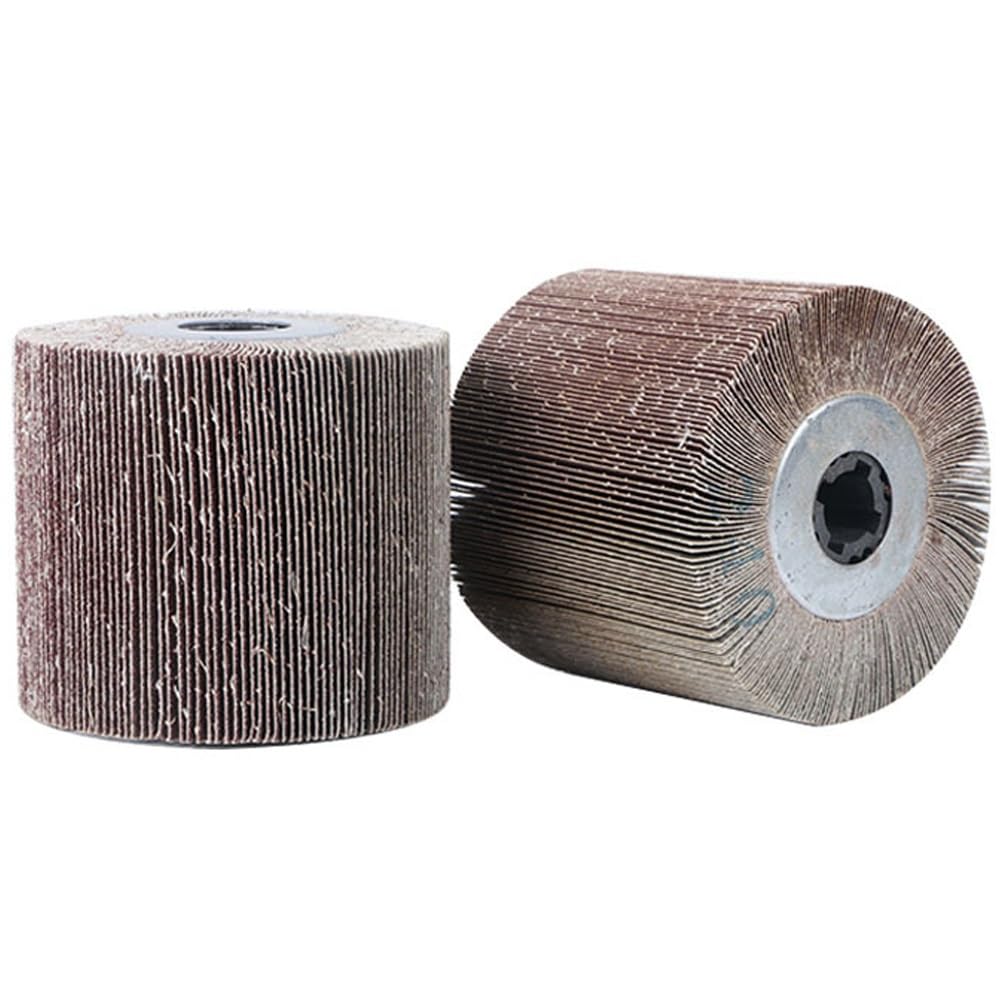 2 sztuki ściernych ściernic listkowych o średnicy 120 mm do polerowania i szlifowania – do stali nierdzewnej, aluminium, drewna i metalu(320grit)